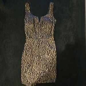 Leopard Print Sleeveless Dress